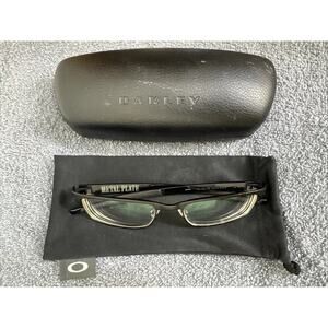 🔥Oakley METAL PLATE 22-198 Matte Black Titanium 53/18/140 Eyeglasses & Case💥